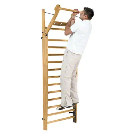 NOHrD Wall bars oak, foldout, HxWxD 230x80x13 cm, 14 bars