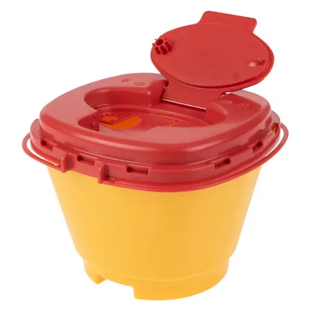 Needle disposal box 1.5 l, Multi-Safe twin plus, oval opening,  179x176 mm