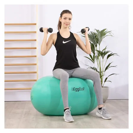 PEZZI therapy castor Eggball,  65 cm x 95 cm, green