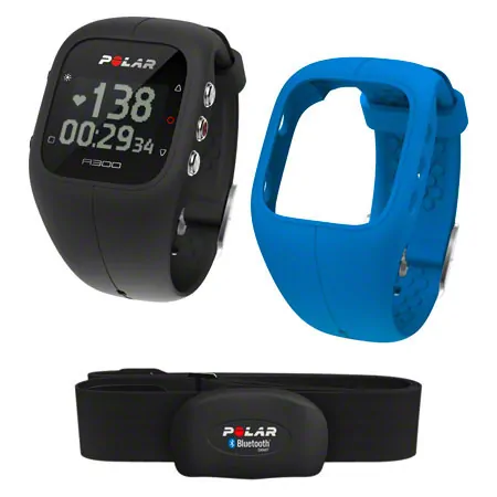 POLAR A300 HR Activity Tracker black incl. wristband, set 4-pcs.