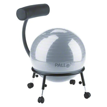 Pallone I kids chair with rolls, black/silver, sample piece