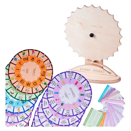 Pedalo Kidino reading set, 12 task and solution cards