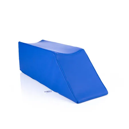 Positioning wedge with flat leg recess, L x W x H 75 x 20 x 22 cm