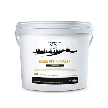 Pure Nature Oil, Peeling salt, Lemongras, 10kg