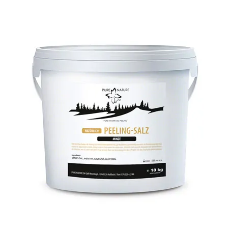 Pure Nature Oil, Peeling salt, Mint, 10 kg