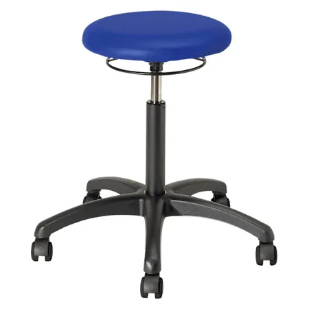 Rotatory stool standard with cushion and wheels