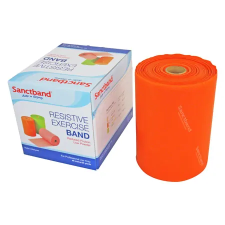 Sanctband resistance ribbon, 46 m x 15 cm, light, orange