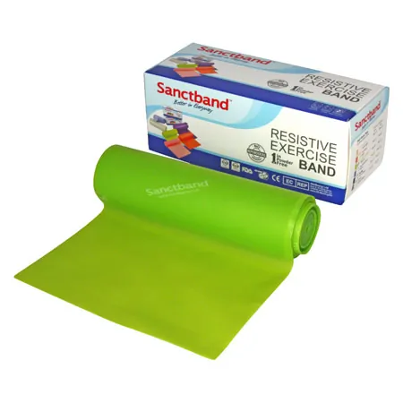 Sanctband resistance ribbon, 5,5 m x 15 cm, mittel, grn