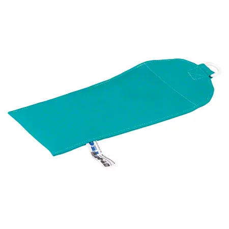 Sandbag with ring, 16x25 cm, 1 kg, turquoise