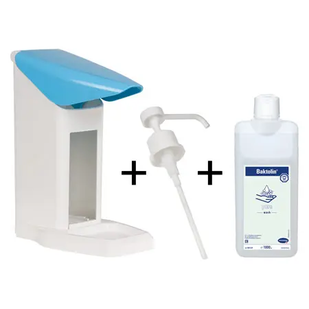 Soap dispenser set Eurospender Safety plus, incl. Baktolin Pure 1 l