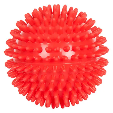 Spiky Massage Ball,  9 cm, red, medium