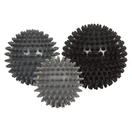 Spiky Massage Ball hard, Set of 3: 1x  8 cm,  9 cm,  10 cm