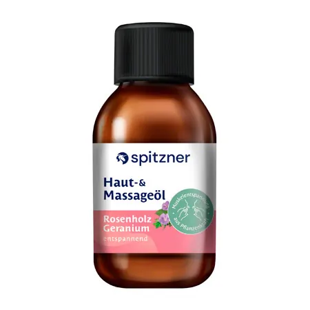 Spitzner Aroma Skin and Massage Oil Rosewood-Geranium, 200 ml