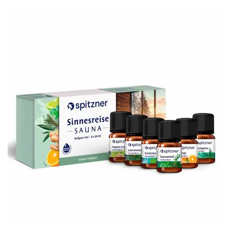 Spitzner Sauna infusion set Sinnesreise, 6 bottles, 30 ml each