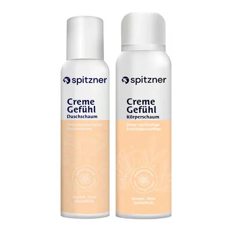 Spitzner bodycare set CremeGefhl, 2 pieces, 1x shower foam 1x body foam