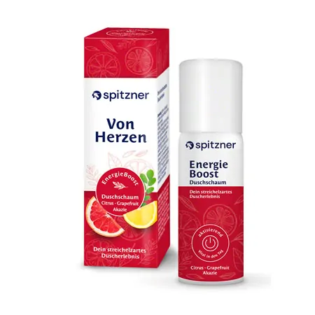 Spitzner shower foam EnergieBoost + gift wrap Von Herzen, 50 ml