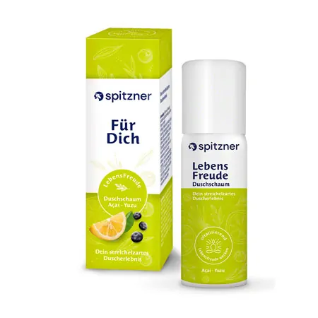 Spitzner shower foam LebensFreude + gift wrap Fr Dich, 50 ml