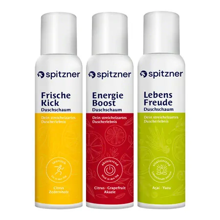 Spitzner shower foam  Power, 3 bottles  150 ml
