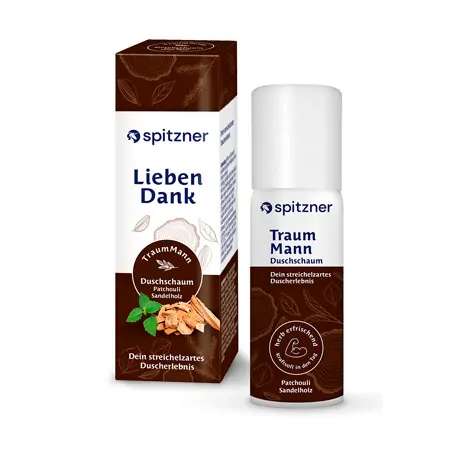 Spitzner shower foam TraumMann + gift wrap Lieben Dank, 50 ml