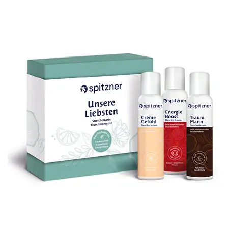 Spitzner shower foam set  Unsere Liebsten + gift box, 3 bottles � 150 ml