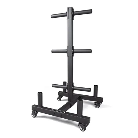 Sport-Tec Bumper Plate Rack for Olympia discs + bars LxWxH 73,5x62,5x118,5 cm