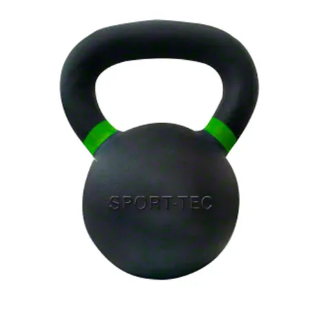 Sport-Tec Kettlebell Powdercoated, 14 kg, black/light green