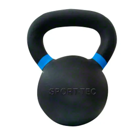 Sport-Tec Kettlebell Powdercoated, 20 kg, black/light blue