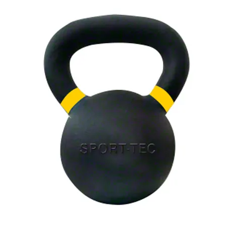 Sport-Tec Kettlebell Powdercoated, 8 kg, black/yellow