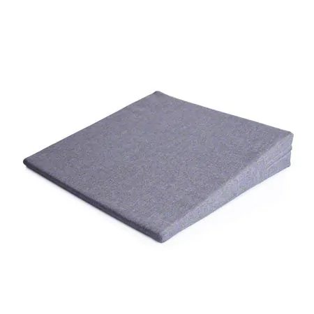 Sport-Tec seat wedge cushion with zipper, 38x38x7/1 cm, grey