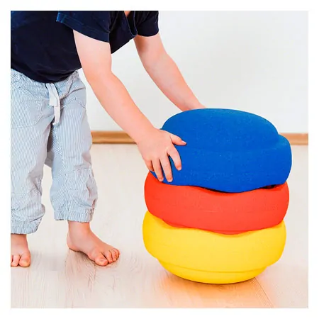 Stapelstein COLORS Set classic primary, 3 stacking stones 1x blue, 1x yellow, 1x red
