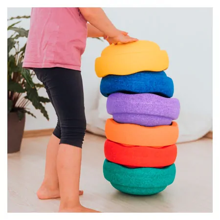 Stapelstein RAINBOW Set classic, 6 stacking stones