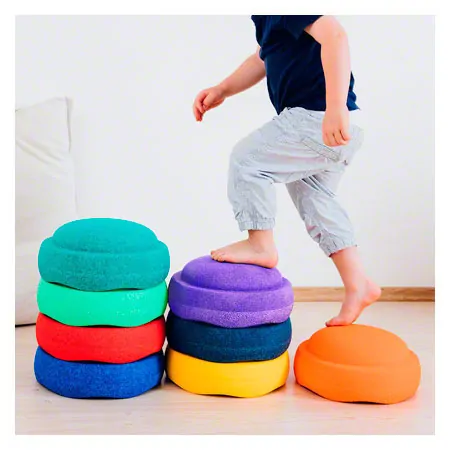 Stapelstein RAINBOW Set classic, 8 stacking stones, classic + add on