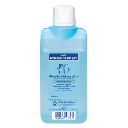 Sterillium Classic Pure, hand disinfectant, 500 ml