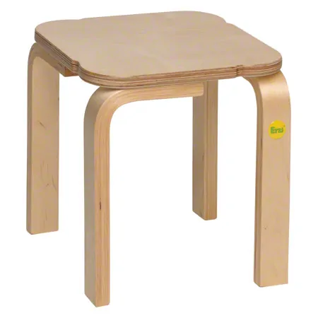 Stool 30 made of shaped wood, 27x27 cm, seat height 30 cm