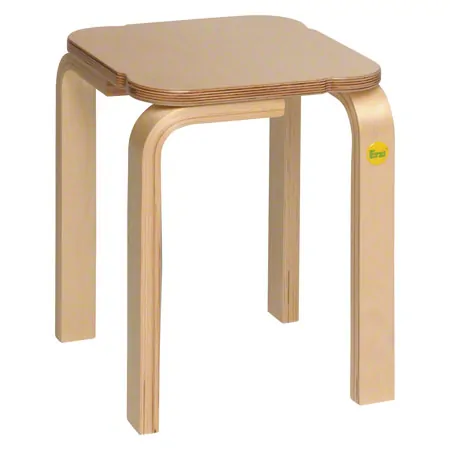 Stool 35 made of shaped wood, 27x27 cm, seat height 35 cm
