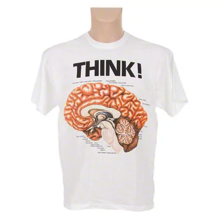 T-Shirt - brain - , size XXL