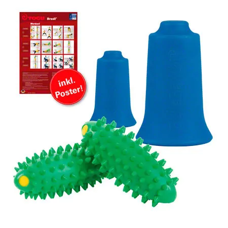 TOGU Deep Muscle Trainer Brasil + BellaBambi FASZIO Cupping Set ACTIVE, 4 pcs.