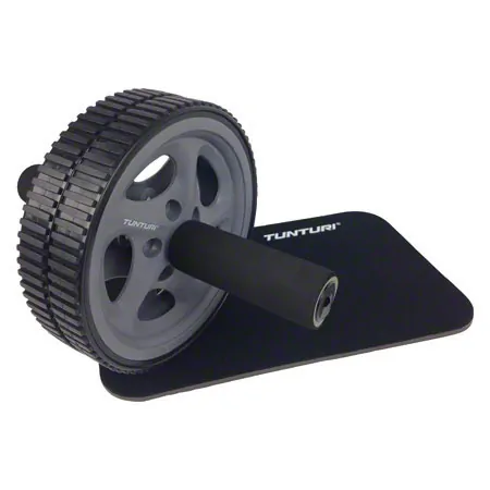 TUNTURI Ab wheel Duowheel, incl. Knee mat