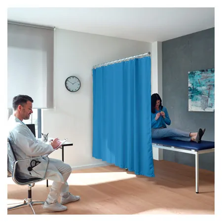 Telescopic sight protection 210 cm with curtain 175 cm