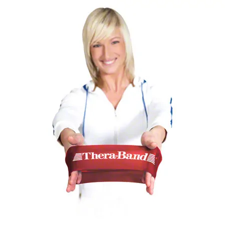 Thera-Band Loop,  20 cm, 7.6x30.5 cm, medium, red