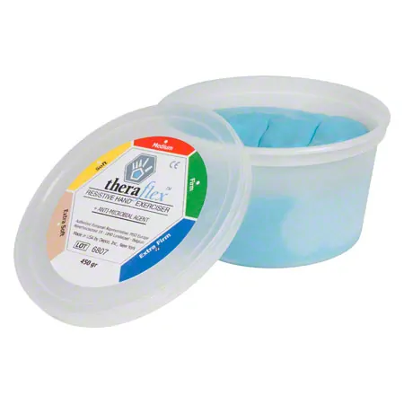 Theraflex therapy plasticine super strong, 450 g, blue