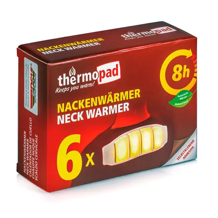 Thermopad heating pad for neck pain, box of 6