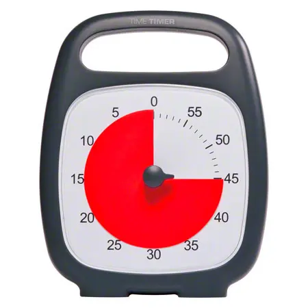 Time Timer Plus Table Clock with acoustic signal, 60 Min., 14x18 cm