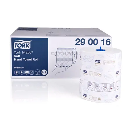 Tork roll paper towel H1, 6 rolls  100 metres, soft, bright white