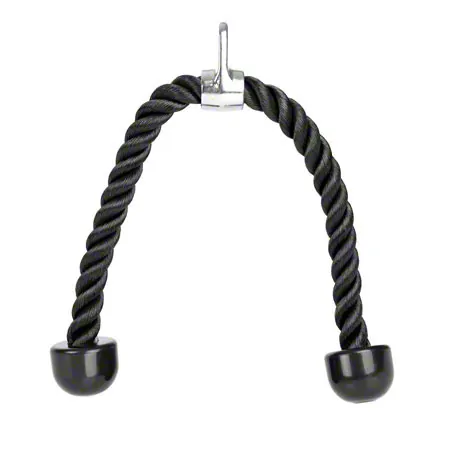 Triceps rope, black, 65 cm