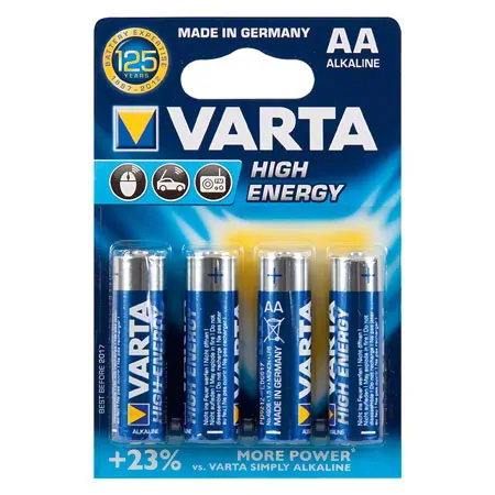VARTA Mignon High Energy batteries, 1.5 V AA, 4 pieces