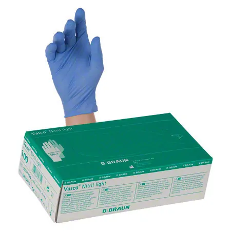 Vasco Nitrile Light examination gloves, size S / 6-7, powder- and latex-free, 100 pieces