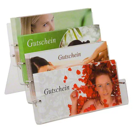 Voucher-set, 101-tlg., 100 vouchers incl. Acrylic stands