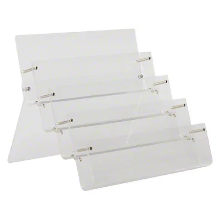 Voucher stand 4-fold made of acrylic glass