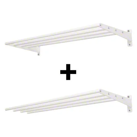 Wall bracket with 4 braces incl. extension module, 50x250 cm